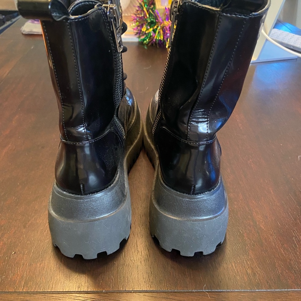 Dolls‎ Kill Black Combat Boots - Picture 3 of 5